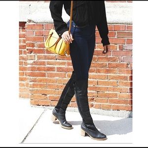 New, never worn black leather FP Landry boots